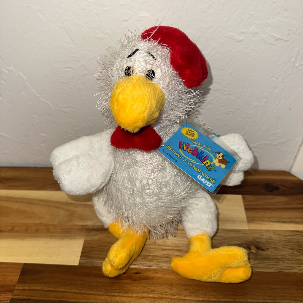 Webkinz Ganz Chicken (HM205) Stuffed Animal With New Unused Sealed Code (NWT)!